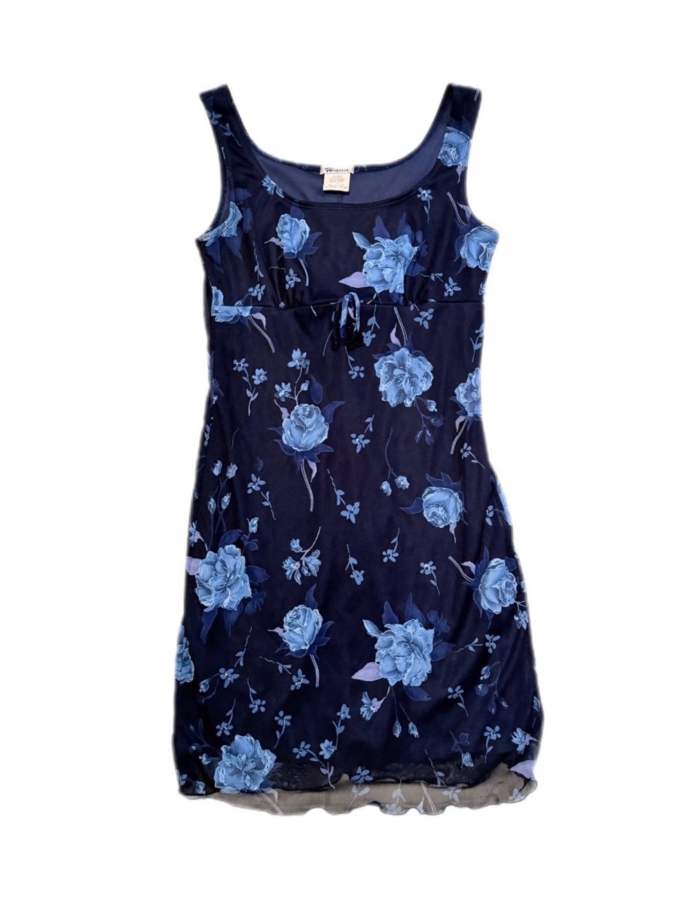 Vintage Hana Navy Blue Floral Dress